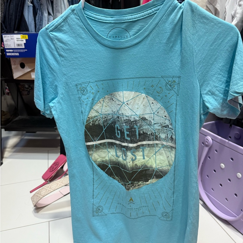 Capsule Jewelry Teal Graphic Tee